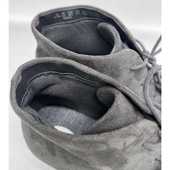 Dr. Scholls Womens 8.5M Dakota Adjustable Tasseled Round Toe Wedge Booties Gray - Picture 8 of 10